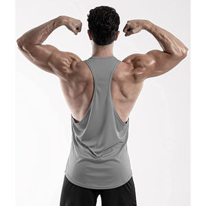 Camiseta Deportiva sin Mangas para Hombre, Tejido Elástico, Secado Rápido, para Correr y Entrenar - Product Image 3