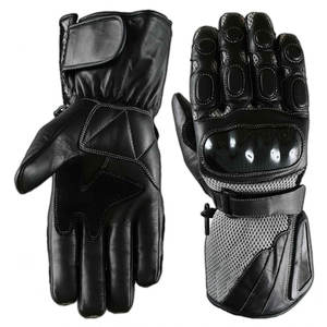 Guantes de carreras de motos de invierno con agarre fuerte de alta calidad, guantes antideslizantes de cuero genuino de alta resistencia, guantes de motocicleta Unisex - Product Image 4