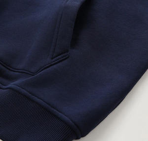 Sweat à capuche à col montant 100% coton brossé pour homme avec demi-fermeture éclair, sweat à capuche à blocs de couleur, sweats à capuche et sweat-shirts 2025 - Product Image 5