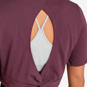 Camiseta corta de manga corta holgada de gran tamaño de calidad Premium de algodón 100% para mujer, Camiseta corta informal de gran tamaño de verano para mujer - Product Image 5