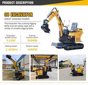 Excavadora Hidráulica Azul R32 Pro con Cucharón para Uso en Construcción - Product Image 6