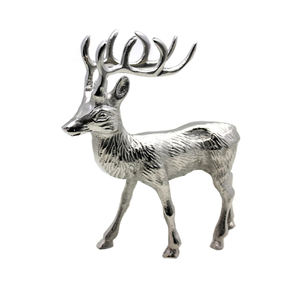 Reno de aluminio con acabado de níquel de diseño único para mesa, hogar y decoración navideña, hecho a mano, personalizado a granel - Product Image 1