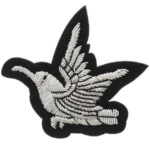 Patchs brodés en or de dessin animé mignon, broche en fil métallique, insignes pour blazer, accessoires de mode brodés à la main - Product Image 3