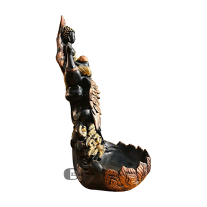 Déesse Figurine Résine Artisanat Fée Style Backflow Brûleur D'encens pour Méditation & Aromathérapie Décor À La Maison Showpiece - Product Image 4