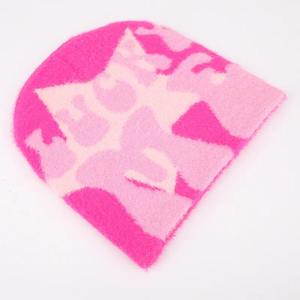 Bonnet d'hiver unisexe chaud de haute qualité, bonnet tricoté en acrylique personnalisé avec logo de créateur, bonnets de chalutier, motif de personnage - Product Image 4