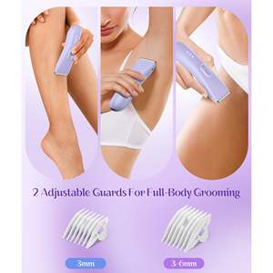 Depiladora Eléctrica Inalámbrica para Mujer, Resistente al Agua IPX7, Recortadora de Bikini con 3 Velocidades de Afeitado, Depiladora de Vello Púbico sin Dolor - Product Image 6