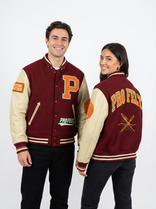 Collage Baseball jacket for men Winter Custom Made Logo Unisex Wool Blend Body Leather Sleeves Letterman Varsity Jackets - Product Image 4