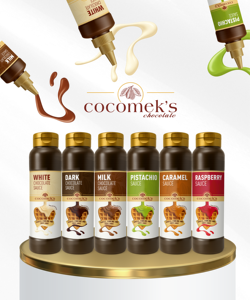 ไวท์ช็อกโกแลตวาฟเฟิลซอส1กก. สำหรับตกแต่งเบเกอรี่สำหรับการออกแบบเค้กและรูปแบบของเหลว - Product Image 6