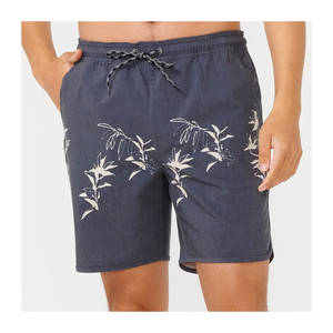 Short d'été en coton pour hommes avec ceinture élastique et design élégant pour un confort extérieur - Product Image 1