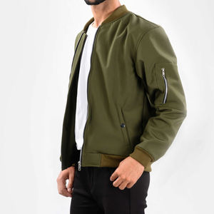 Blouson d'aviateur d'hiver pour hommes avec service OEM meilleure vente nouvelle veste imperméable et respirante personnalisée avec décoration de poches motif uni - Product Image 5
