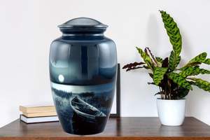 Urne de bateau pour cendres humaines Urnes commémoratives pour adultes pour cendres humaines Urne de crémation décorative pour cendres adultes Taille personnalisée - Product Image 6