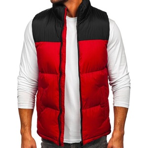 High Quality Breathable Winter Customized <b>Men</b> Puffer Sleeveless <b>Vest</b> Hooded Collar Washed Lightweight Casual Outerwear - Product Image 2