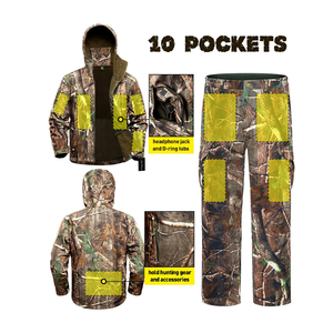 Aqtq กางเกงลายพรางสีส้มสำหรับผู้ชายเสื้อผ้าสำหรับตั้งแคมป์กลางแจ้งฤดูหนาว - Product Image 3