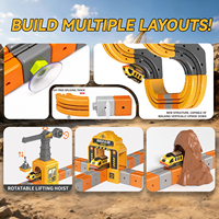 Circuit de course flexible 3D pour jouets à vapeur, fabricant OEM, défiant la gravité à 360° °   Ensemble de pluie électrique Movement pour enfants de 3 ans