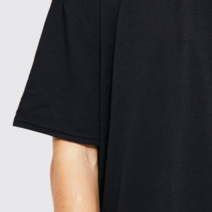 เสื้อยืดคอกลมสำหรับผู้ชายทรงบ็อกซี่ฟิตเนสออกแบบได้ตามที่ต้องการด้วยผ้าถักผ้าฝ้าย100% พิมพ์โลโก้ได้ตามต้องการ - Product Image 6