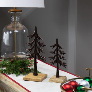 Adornos Navideños de Excelente Calidad para Árboles de Navidad, Decoración para el Hogar, Sala de Estar y Eventos, Árbol de Madera y Metal a Precio Económico - Product Image 6