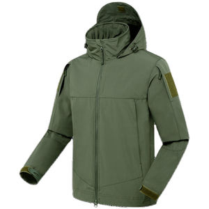 Chaqueta táctica de camuflaje personalizada de primera calidad para hombre, impermeable, a prueba de viento, Softshell, cierre de cremallera - Product Image 6
