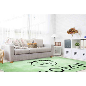 Tapis imprimé vert : grand, épais, design moderne pour bureau, salle de bain, tapis gobelin - Product Image 3