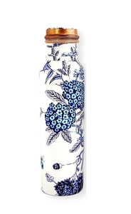 High Quality Pure Meena Printed Copper Water Bottle in Different Styles with Premium Packaging Made in India - Product Image 2
