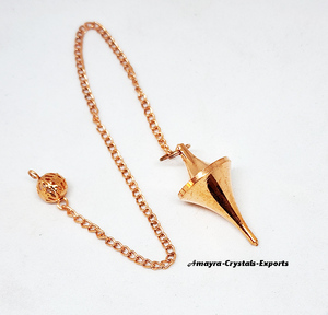 Hermosos péndulos de metal de bala egipcia dorada Péndulos de radiestesia a precio razonable Comprar en Amayra Crystals Exports - Product Image 2
