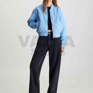 Winter Warm Bubble Puffer Jacket Manteaux en nylon respirant avec Shiny Light Zipper Puffer Coat personnalisé selon votre marque. - Product Image 4