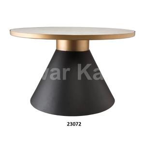 Handcrafted Black Stainless Steel & Top <b>Glass</b> Round Side <b>Table</b> <b>Coffee</b> & Tea <b>Table</b> for Home Living Room & Office - Product Image 2