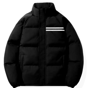 Chaqueta acolchada de burbujas de invierno de alta calidad para hombre, superventas, de cuero ligero regular con decoración de piel, calidez para exteriores - Product Image 1