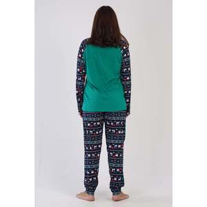 Conjunto de Pijama KADIN P.SUPREM XXL con Cuello Redondo, Mangas Largas con Puños Ovalados - Verde - Verde - Product Image 4