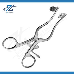 Retractor de Cuero Cabelludo Cairns Curvo, Autoestático, con Hojas Giratorias de 140 mm de Largo, Fabricante de Instrumentos Quirúrgicos en Pakistán - Product Image 2