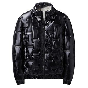 Chaqueta acolchada con capucha para hombre, chaqueta acolchada con burbujas de invierno a la moda, superventas, personalizada, brillante, 2025 - Product Image 2