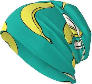 Bonnet unisexe léger à revers en 100 % acrylique avec rivets décoratifs pour un usage toute l'année – Style patch imprimé numériquement - Product Image 5