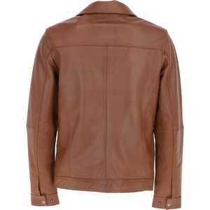 Top Design 100% Veste d'hiver à manches longues et à col montant en cuir de haute qualité pour hommes Design personnalisé disponible à un prix raisonnable - Product Image 3