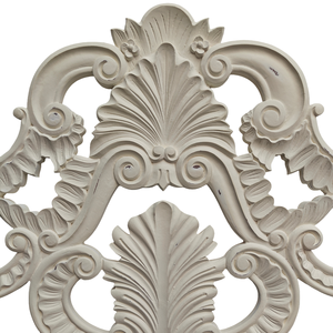 Tête de lit en bois sculpté à la main, style rustique, blanchi à la chaux, art mural vintage pour chambre à coucher, décoration de lit élégante, design de maison élégant - Product Image 4