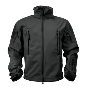 Vente en gros 100% polyester hommes Softshell coupe-vent Logo personnalisé fermeture éclair veste réversible à la mode pour une utilisation en extérieur - Product Image 4