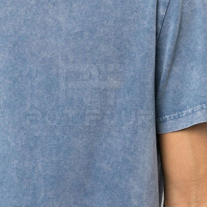 Venta al por mayor logotipo personalizado hombres ácido lavado manga corta Camiseta ropa casual hombres ácido lavado camisetas - Product Image 6