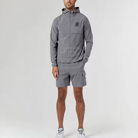 Set Hoodie Windbreaker ukuran Plus, set Hoodie Windbreaker penahan angin ukuran Plus harga grosir