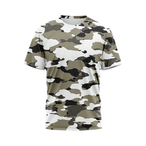 Vente en gros de chemises personnalisées sublimation camouflage chasse maillot t-shirt camouflage coton extérieur chasse maillot camping chemise pour homme - Product Image 2