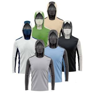 Nuevo diseño personalizado Upf 50 camisas de pesca transpirables de secado rápido con capucha de manga larga diseño personalizado ropa de pesca - Product Image 1