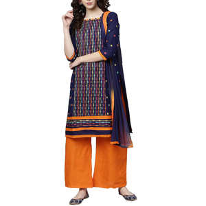 Vestidos indios paquistaníes de algodón de alta calidad 2023 nuevos diseños mujeres Shalwar Kameez colores personalizados lavables - Product Image 6