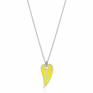 Unique Leaf Design <b>Neon</b> Enamel Necklace Turkish Handmade Handcrafted Wholesale 925 Sterling Silver Jewelry - Product Image 5