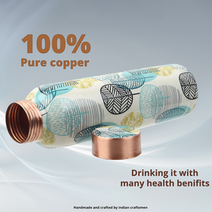 100% Pure Copper <b>Water</b> <b>Bottles</b> Premium Packaging Customize Printed Design <b>for</b> Adults <b>Kids</b> - Product Image 3