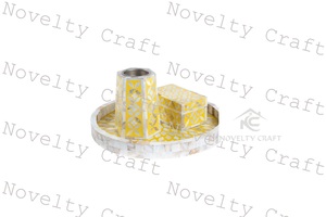 Quemador de incienso de lujo de Dubái, juego de regalo, regalo de perlas de resina de madera con decoración, paquete de caja de regalo, regalos novedosos - Product Image 6