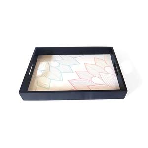 Bandeja de Metal decorativa hecha a mano para mesa de comedor, bandeja para servir aperitivos, Pasta o servidor de comida, bandeja para servir cena o postre - Product Image 4