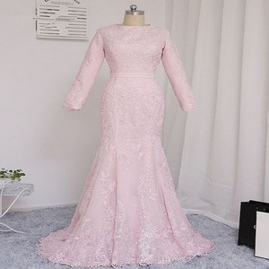 ชุดเดรสมุสลิม Abaya Kaftan ปักลายมีหาง,ชุดเดรสมุสลิมสไตล์อิสลามจากตุรกี - Product Image 2