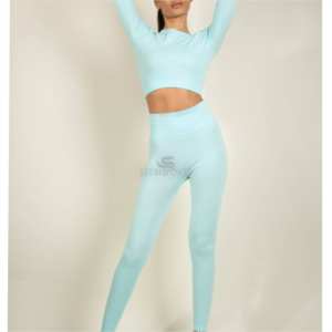 Vêtements de yoga Ensemble de vêtements de sport personnalisable de qualité supérieure pour femmes Ensemble taille haute respirant et à séchage rapide pour femmes - Product Image 2