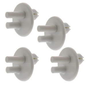 Paquete de 4 Soportes de Plástico para la Tapa Trasera del Refrigerador ERP 241993001, en Francés, para Uso Doméstico y en Congeladores - Product Image 1
