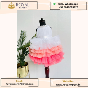 Dễ thương búp bê <span class=keywords><strong>Net</strong></span> partywear trẻ em choàng ăn mặc của Hoàng Gia xuất khẩu - Product Image 6