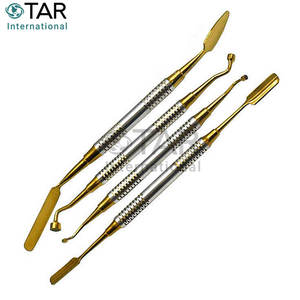 ชุดผ่าตัดแบบพรีเมี่ยมสีทองชุดอุปกรณ์สำหรับการผ่าตัดแบบครบวงจรช้อนขูดกระดูกเครื่องมือทางการแพทย์สำหรับการผ่าตัดช่องปาก - Product Image 6