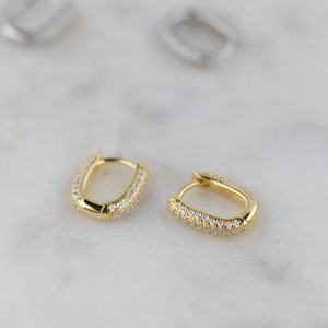 Pendientes de aro Huggie, Plata de Ley 925, chapado en oro de 14 quilates, aros pequeños y delicados, regalo de dama de honor, joyería elegante para ella - Product Image 2