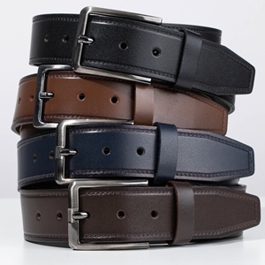 Cinturón Casual Premium para Hombre con Hebilla Cuadrada de Aleación, Cuero de Búfalo, Ligero y Duradero, Certificado BSCI - Product Image 5